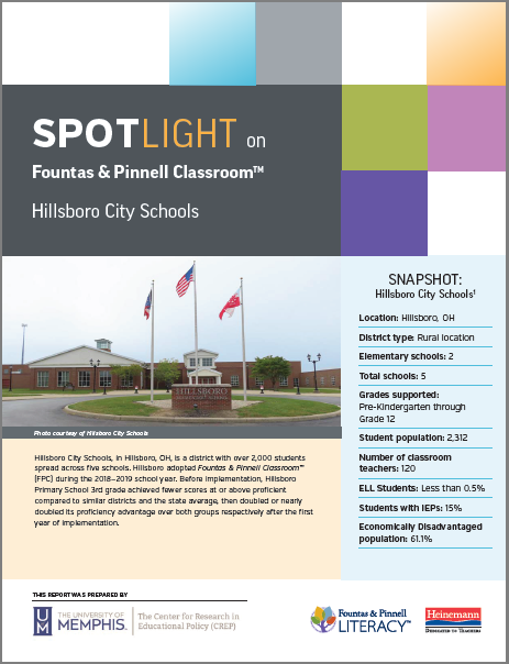 Fountas & Pinnell Classroom: Spotlight on Hillsboro City Schools